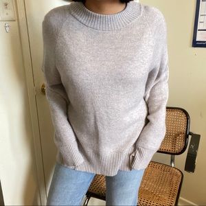 Club Monaco oversized knit crewneck sweater